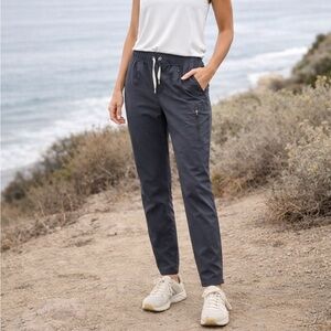 Vuori Women’s Ripstop Pant XL Charcoal Gray Elastic Waist Jogger